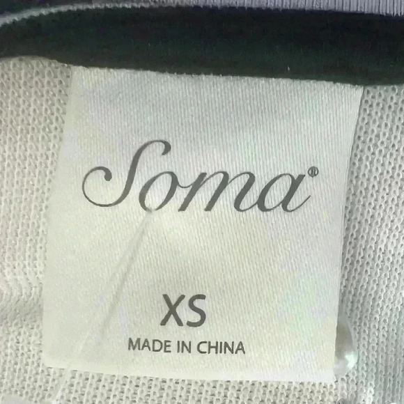 Soma double lined striped pullover asymmetrical jersey twist waist dress - Picture 3 of 7